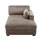 preview thumbnail 81 of 150, 42" W Plush Corduroy Upholstered Chaise Lounge Sleeper for Living