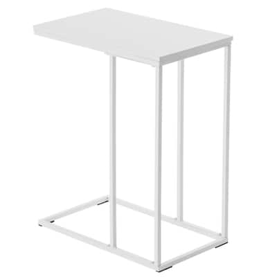 Modern C-Type Single Layer MDF Iron Rectangle Side Table - 18.9” x 11.02” x 22.83"