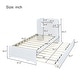 preview thumbnail 34 of 57, Bookcase Bed Twin Size Platform Bed Frame Solid Wood Storage Bed with LED Light Strip and Headboard(Trundle or Drawers Choose)