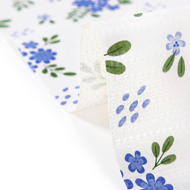 Printed foam kitchen shelf liner Independence Day Blue 18x96 12×120In