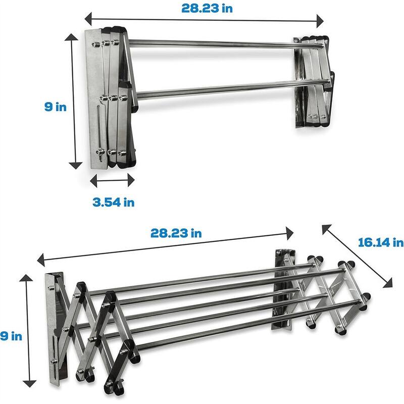 Collapsible Wall Drying Rack - 45 lb Capacity