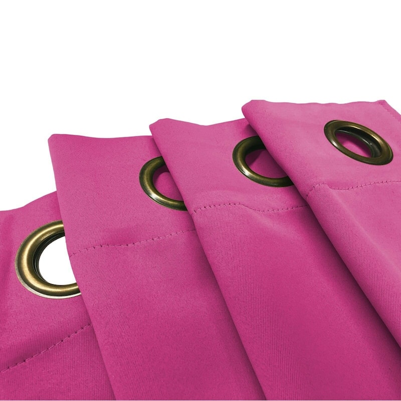 Blackout Window Curtain Panel, Grommet Drapes, 54x84 Tessa Single Panel