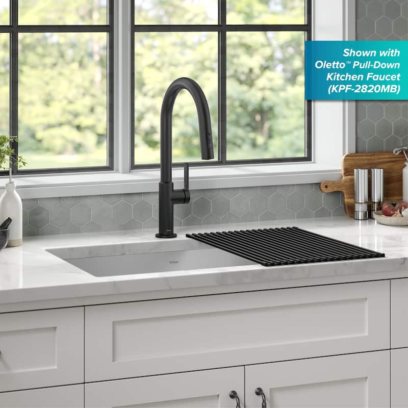 KRAUS Standart PRO Undermount Single Bowl Stainless Steel Kitchen Sink