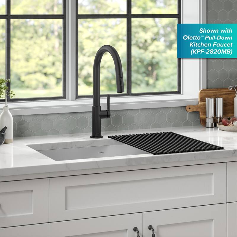 KRAUS Standart PRO Undermount Single Bowl Stainless Steel Kitchen Sink