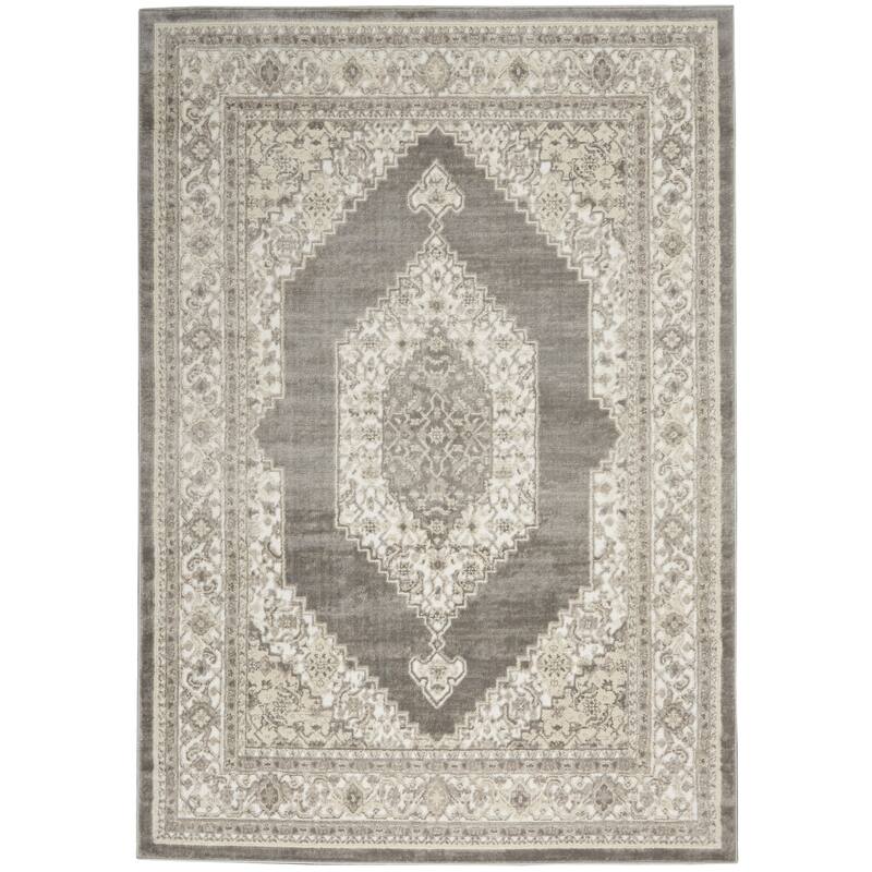 Nourison Cyrus Persian Floral Medallion Area Rug