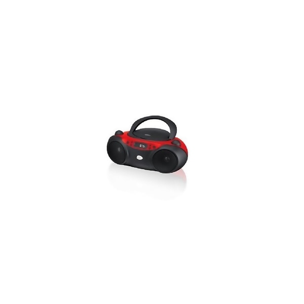 GPX KV7814W GPX Inc Portable Top-Loading CD Boombox with AM-FM Radio and 3-5mm Line In for MP3 Device