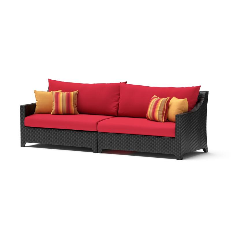 Deco 8 Piece Sunbrella Outdoor Patio Motion Fire Set with Table