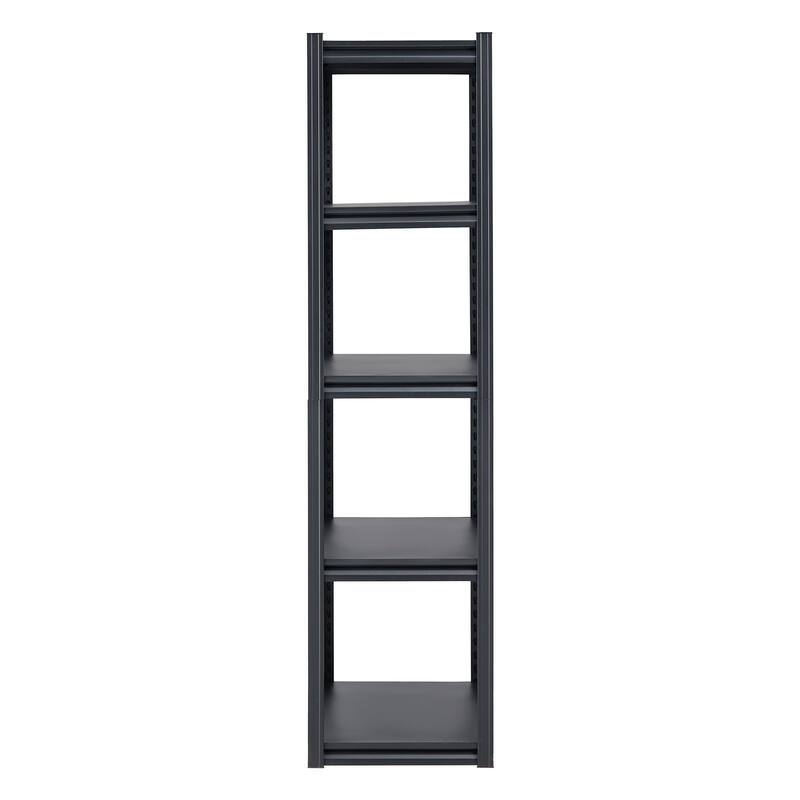 Black Steel Adjustable Garage Shelves, 3000 lbs Heavy-Duty Rack