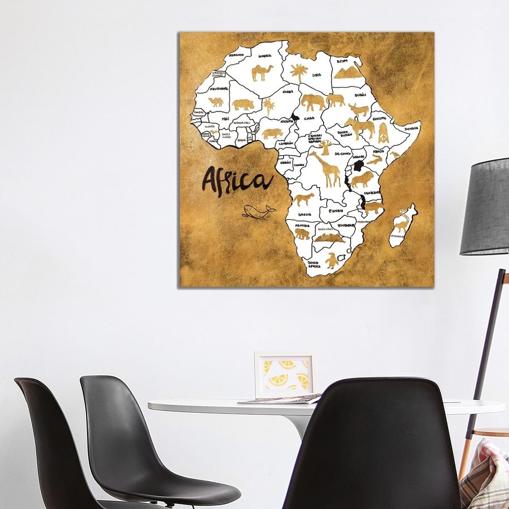 iCanvas "Africa Map" by Patricia Pinto Canvas Print