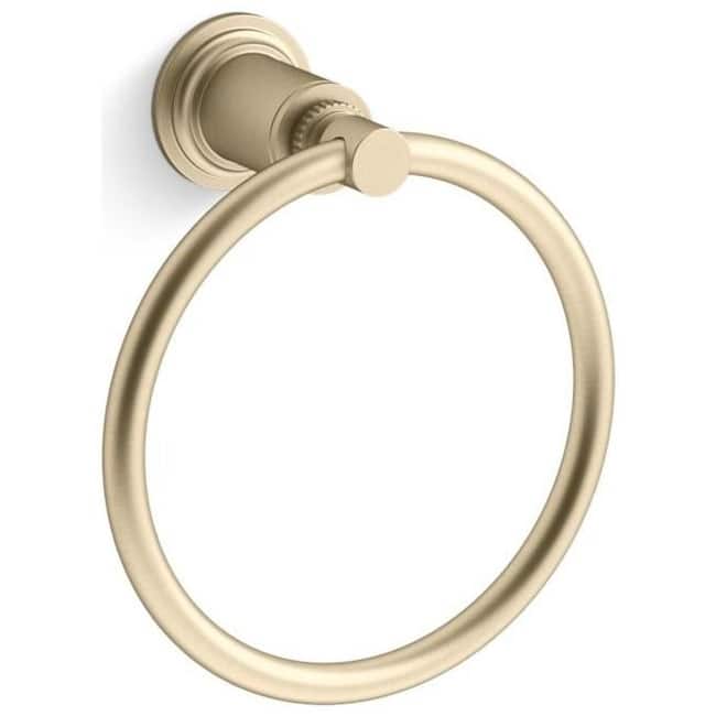 Kallista Central Park West Towel Ring - Brushed French Gold
