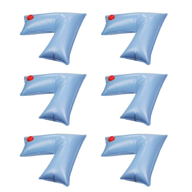Swimline 2 x 2 Foot Corner Water Tube Winterizing Pool Cover Weight (6 Pack) - 2.625