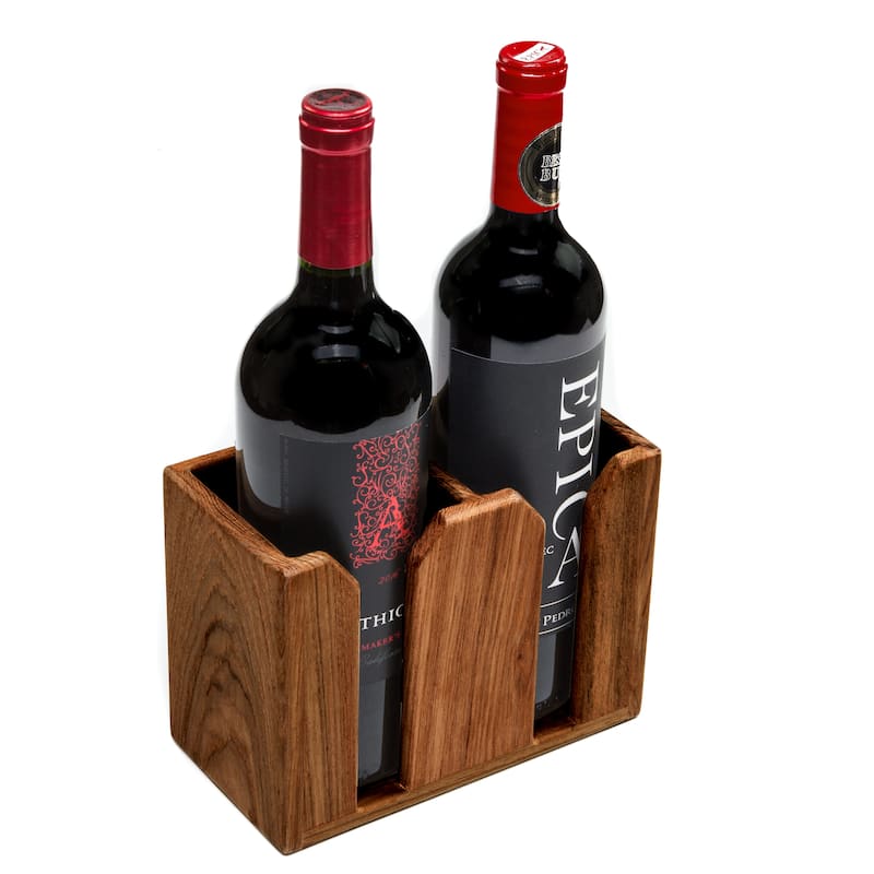 Teak Wine Bottle Storage/Holder
