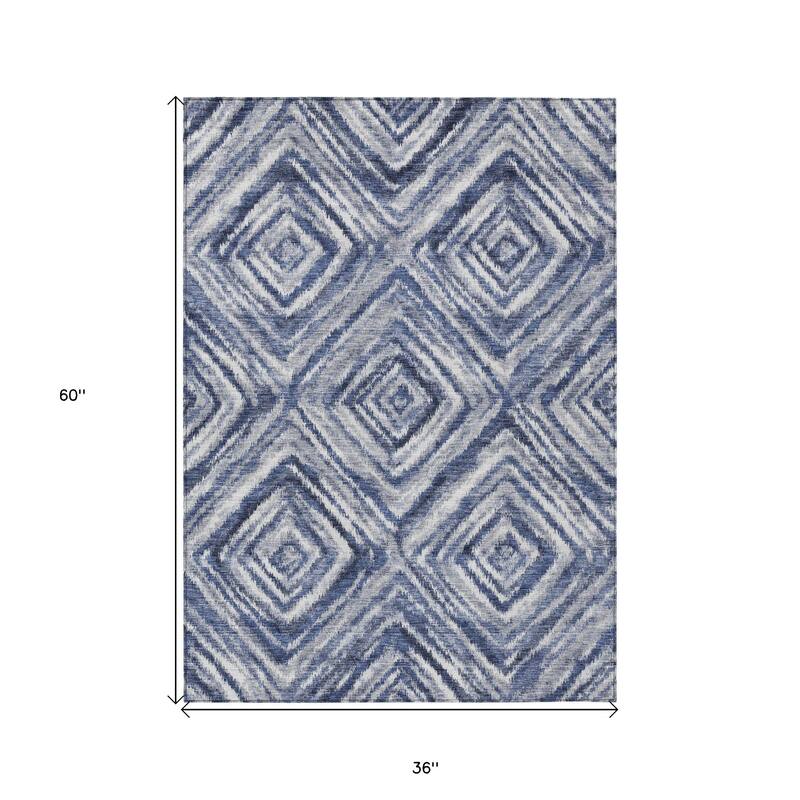 HomeRoots Geometric Transitional Rectangle Outdoor Rug
