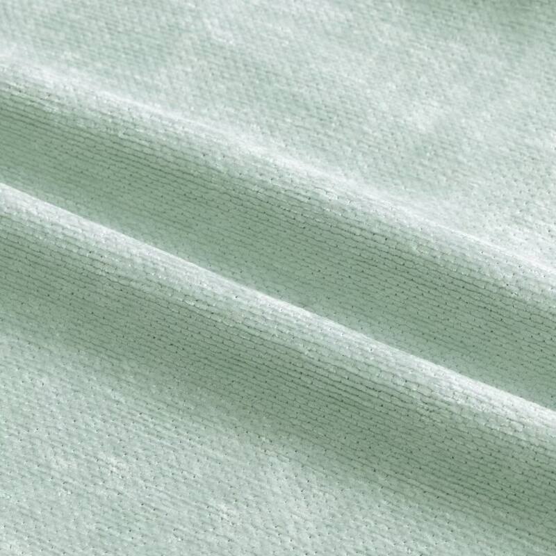 Chenille Solid Room Darkening Back Tab Single Curtain Panel