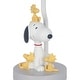 preview thumbnail 4 of 2, Lambs & Ivy Classic Snoopy & Friends White/Gray Nursery Lamp with Shade & Bulb