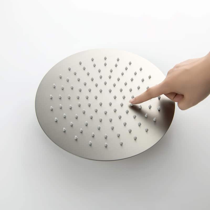 Circular 10" Metal Ultra Thin Profile Rain Shower Head 1.75 GPM