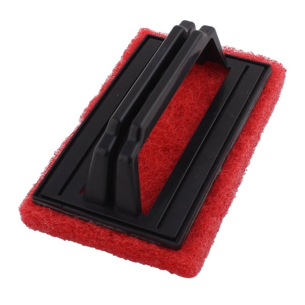 Family Bathroom Plastic Handle Sponge Fish Bowl Tile Bathtub Cleaning Brush  - Black,Red - Bed Bath & Beyond - 35457084
