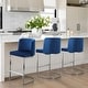 preview thumbnail 13 of 15, 26-Inch Modern Upholstered Bar Stools, Counter Height Bar Stool - 18.11"W x 19.69"D x 37.4"H