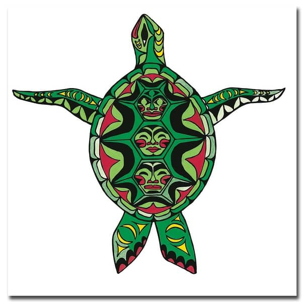 Turtle by Angela Kimble Gallery Wrapped Canvas Giclee Art (30 in x 30 ...