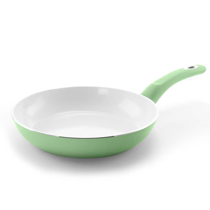 7 Piece Aluminum Cookware Set in Light Green