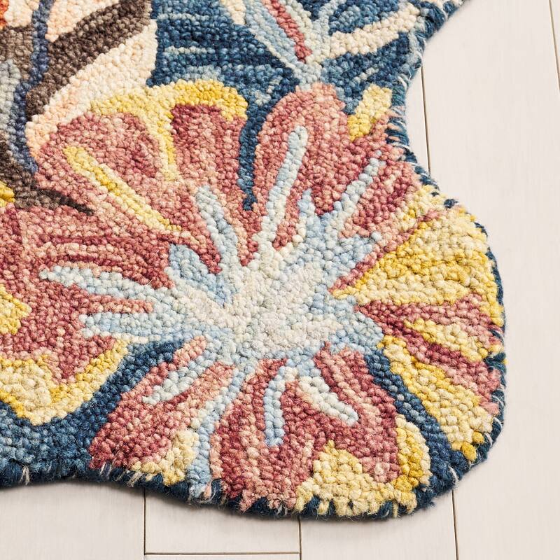SAFAVIEH Handmade Jardin Dife Floral Botanical Wool Rug