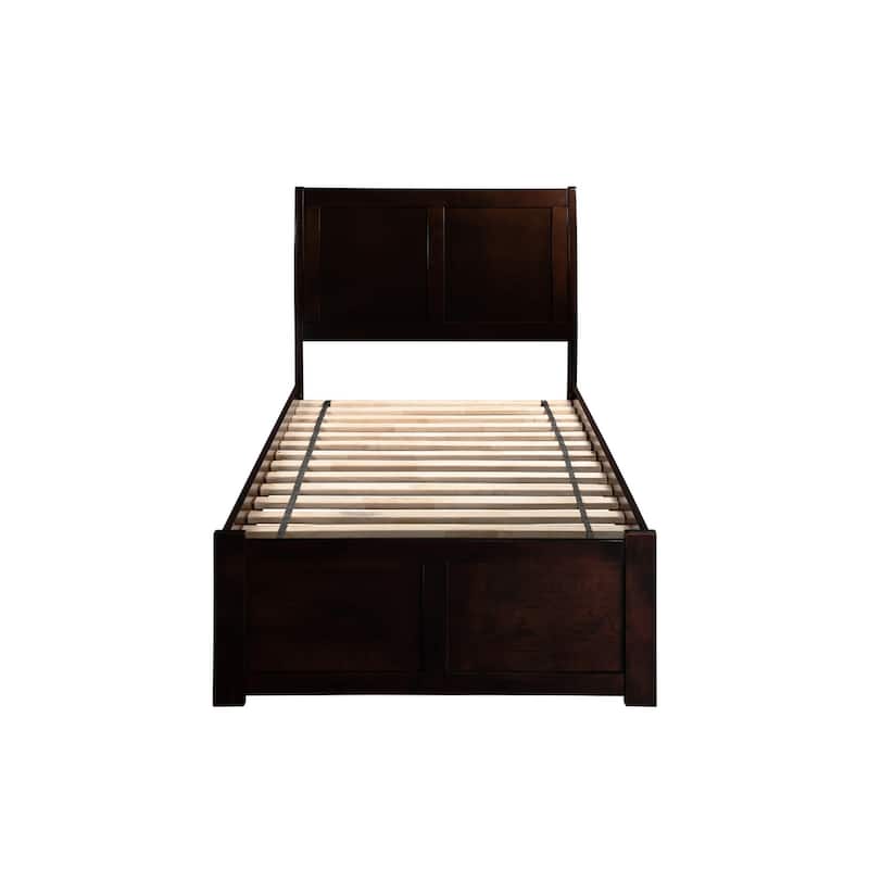 Platform Bed with Storage & Turbo Charger - Headboard, Slats & Rails Included