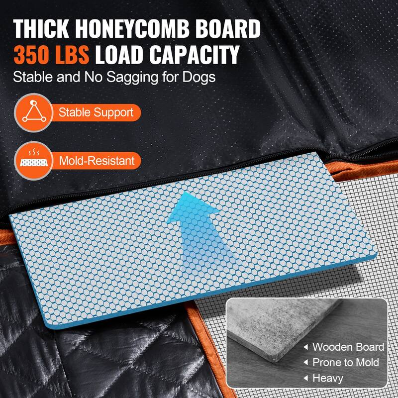 Back Seat Extender for Dogs,Dog Hammock for Car Back seat,Dog Car Seat Cover with Hard Bottom Dog Car Seat Bed