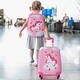 preview thumbnail 4 of 18, 2 Pieces Kids Carry-on Luggage Set with 12 Inch Backpack