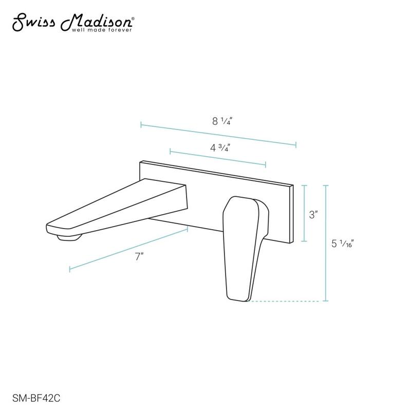 Voltaire Single-Handle Wall-Mount Bathroom Faucet