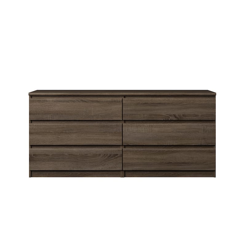 Porch & Den McKellingon 6-drawer Double Dresser - Truffle