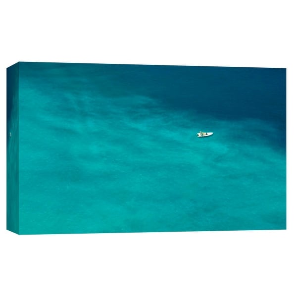 PTM Images 9-102128 PTM Canvas Collection 8" x 10" - "True Blue" Giclee Boats Art Print on Canvas