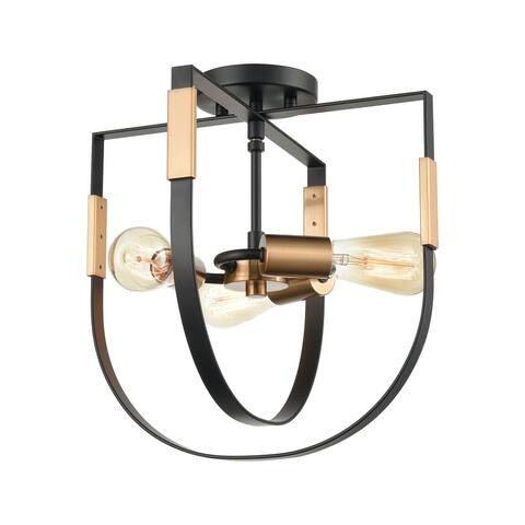 Heathrow 3-Light Semi Flush