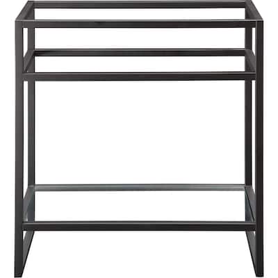 James Martin Vanities Boston 31-1/2" Stainless Steel Sink Console Base