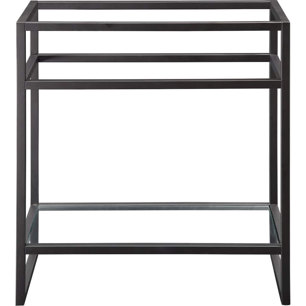 James Martin Vanities Boston 31-1/2" Stainless Steel Sink Console Base