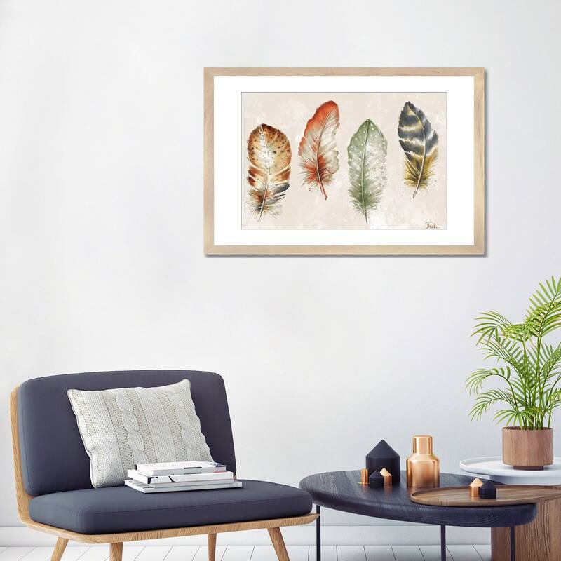 iCanvas "Watercolor Feathers" by Patricia Pinto