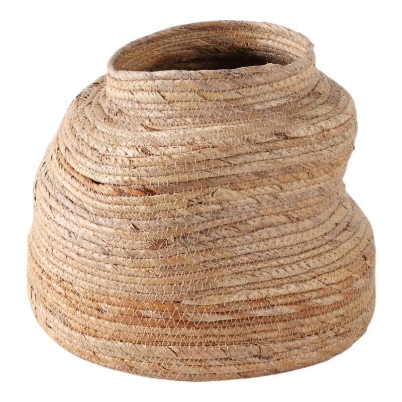 Ceramic Vase Coastal Modern Design Textured Detail Curved Silhouette