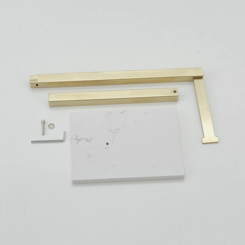 Freestanding Toilet Paper Holder with Natural Marble Base