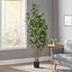 preview thumbnail 1 of 11, Atoka 5.5' x 2' Artificial Laurel Tree by Christopher Knight Home 6' x 2.5'