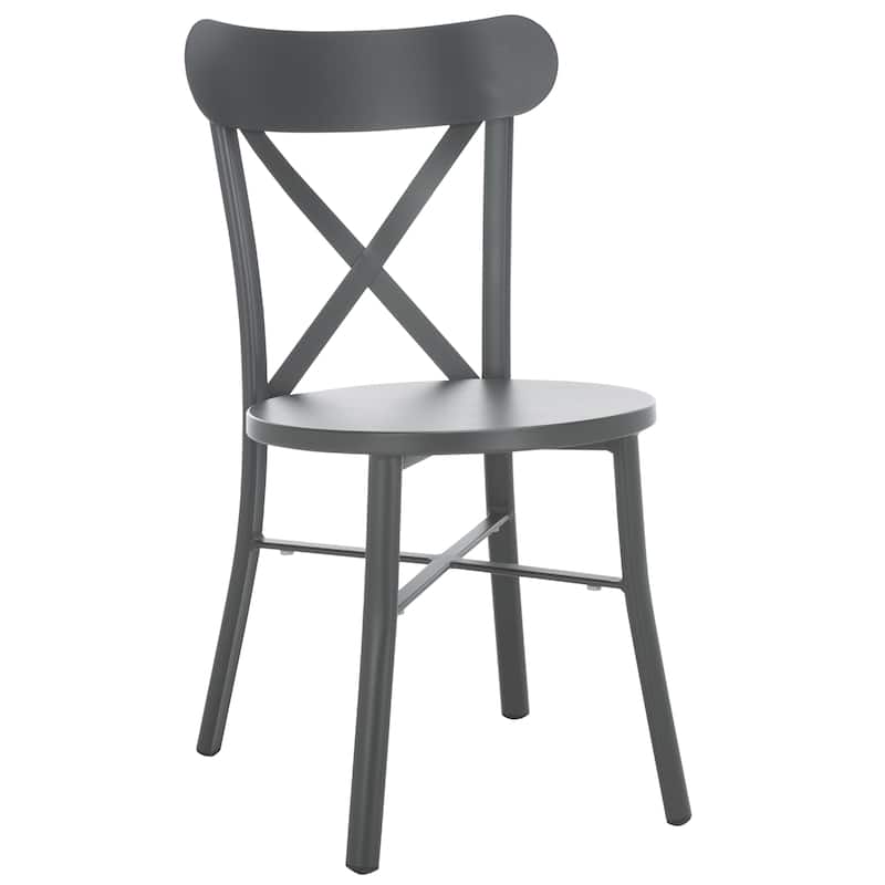 SAFAVIEH Outdoor Living Core 18-inch Cross Back [SET of 2] - 17"W x 20"D x 33"H