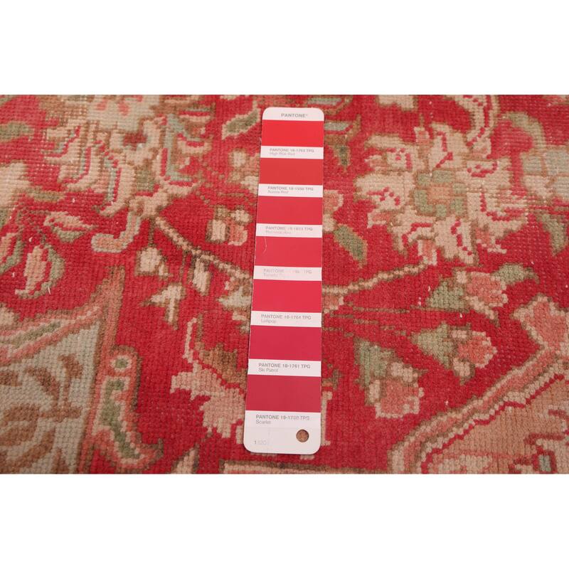 ECARPETGALLERY Hand-knotted Antalya Vintage Red Wool Rug - 9'7 x 12'11