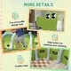 preview thumbnail 7 of 7, Qaba Kids Play Tunnel, Toddler Tunnel for Kids to Crawl , Crocodile Design Tunnel for Indoor or Outdoor Playground, Green