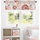 preview thumbnail 2 of 4, Boho Shabby Chic Floral Girl Window Curtain Valance Ivory Bohemian Vintage Garden Watercolor Flower Nature Elegant Dusty Rose