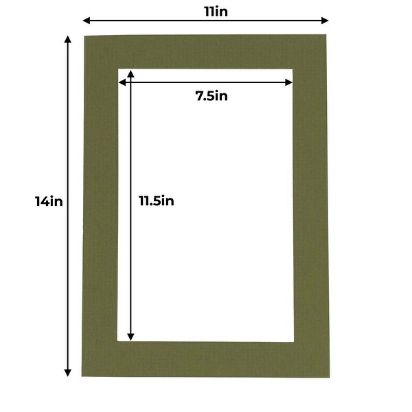 thumbnail image 2 of 11x14 Mat For 12x18 Frame - Precut Mat Board Acid-Free Royal Blue 11x14 Photo Matte For A 12x18 Picture Frame 2 of 11
