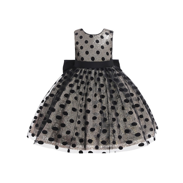 little girl gold sequin dress