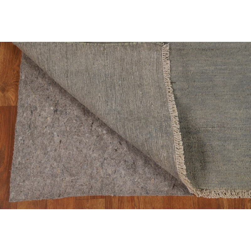 Hand Knotted Oriental 100% Wool Carpet Modern Modern Beige & Ivories Gabbeh Area Rug - 5' 9'' X 3' 8''