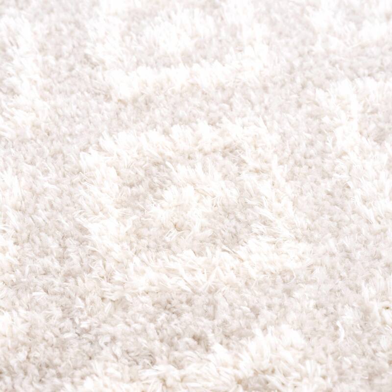 Tilos Moroccan Trellis Farmhouse Shag Area Rug