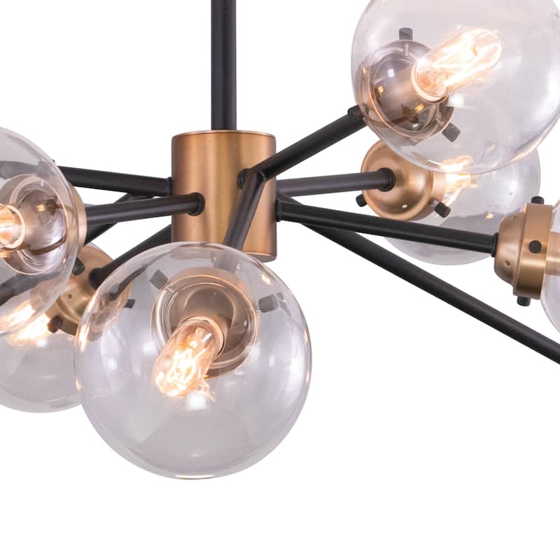 Orbit Sputnik Bronze Industrial Semi-flush Ceiling Light Fixture