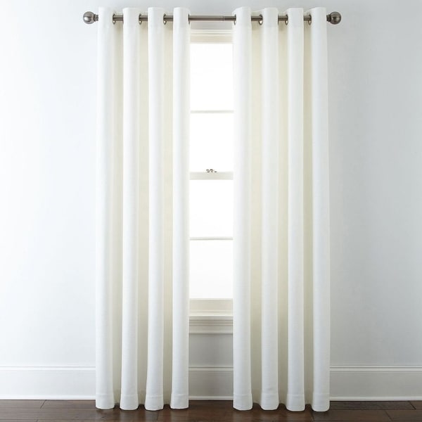 Martha Window Hampton Basketweave Curtain Panel 50x63 Cool Martha Window Hampton Basketweave Curtain Panel 50x63 Cool White Free Shipping On Orders Over 45 20741905