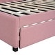 preview thumbnail 85 of 98, L-Shaped Backrest Daybed Upholstered Daybed Frame Classic Wood Slats Design with 2 Storage Drawers or Trundle, Full Size