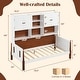 preview thumbnail 3 of 8, Gymax Twin Daybed w/ Bookcase Wooden Platform Bed w/ Shelves &